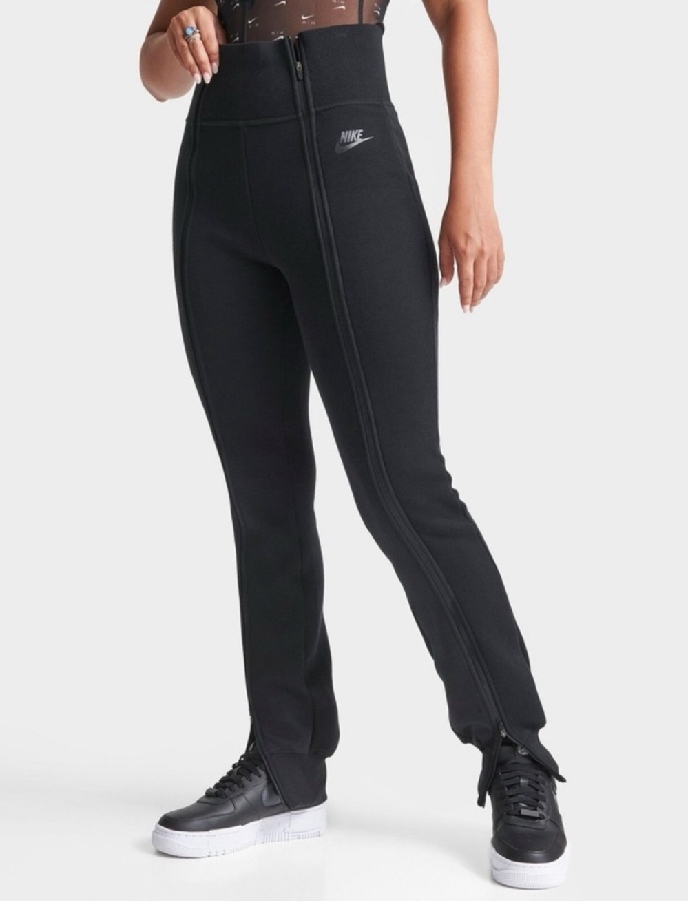 Nike Tech Fleece High Waisted Slim Zip Pants S